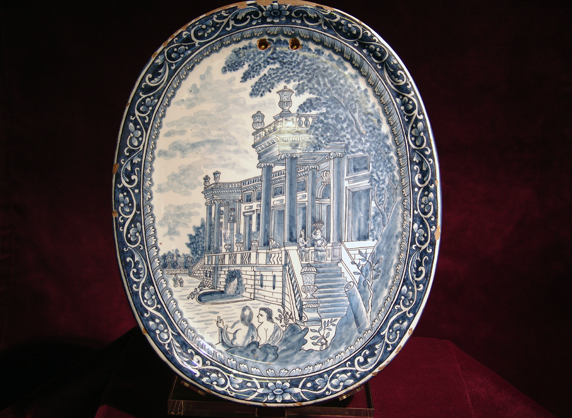 Delft Plaque frühes 18. Jahrundert